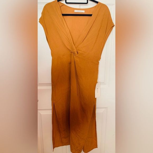 Fall Back In Rust Dress - Picture 1 of 4